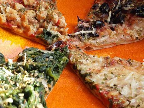 PIZZA SIN GLUTEN 4 ESTACIONES