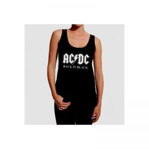 Bandas de Rock y Sus Marcas de Cerveza camiseta mujer ac/dc