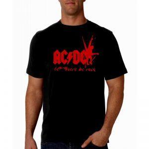 Bandas de Rock y Sus Marcas de Cerveza camiseta hombre ac/dc