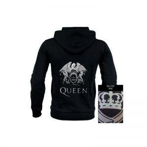 Historia de Los Logotipos de las Bandas de Música sudadera queen hombre