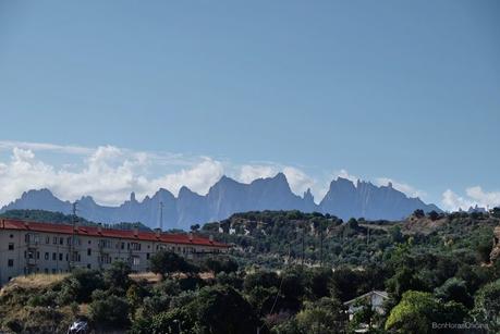 Vistas a Montserrat desde Manresa