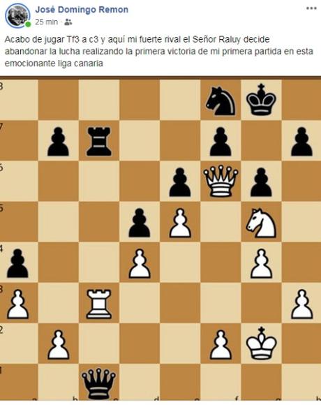 Fragmentos interesantes de partidas de la 2ª ronda del Campeonato Femenino y Veterano de Tenerife 2020