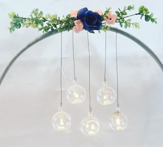 10 ideas diy de centros de mesas con aros