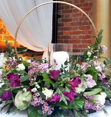 10 ideas diy de centros de mesas con aros