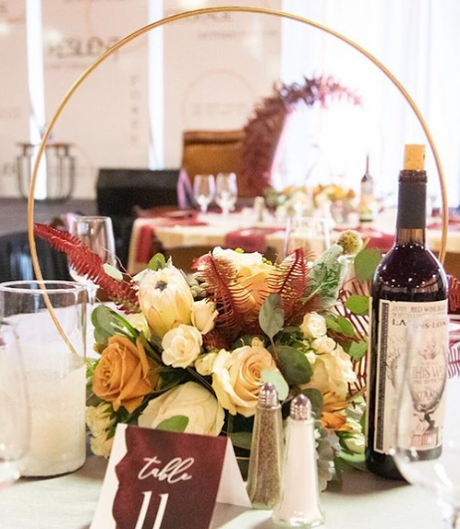 10 ideas diy de centros de mesas con aros