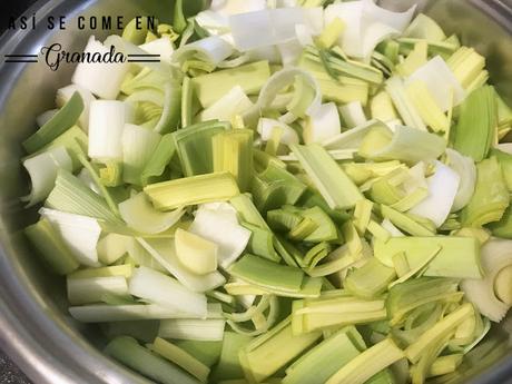 Quiche sin gluten de gambas y puerros Quiche sin gluten de gambas y puerros