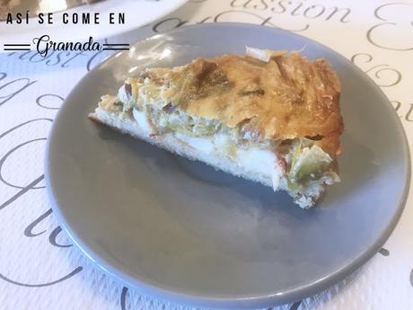 Quiche sin gluten de gambas y puerros Quiche sin gluten de gambas y puerros