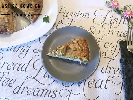 Quiche sin gluten de gambas y puerros Quiche sin gluten de gambas y puerros