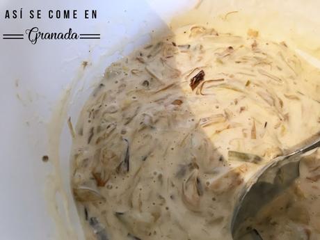 Quiche sin gluten de gambas y puerros Quiche sin gluten de gambas y puerros