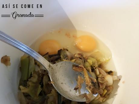 Quiche sin gluten de gambas y puerros Quiche sin gluten de gambas y puerros