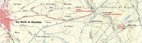 Tumbas Antropomorfas en San Martin de Montalbán, Toledo