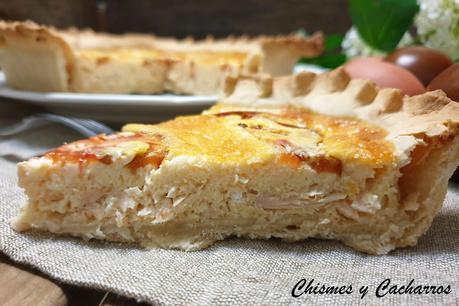 Quiche de atún con tomate