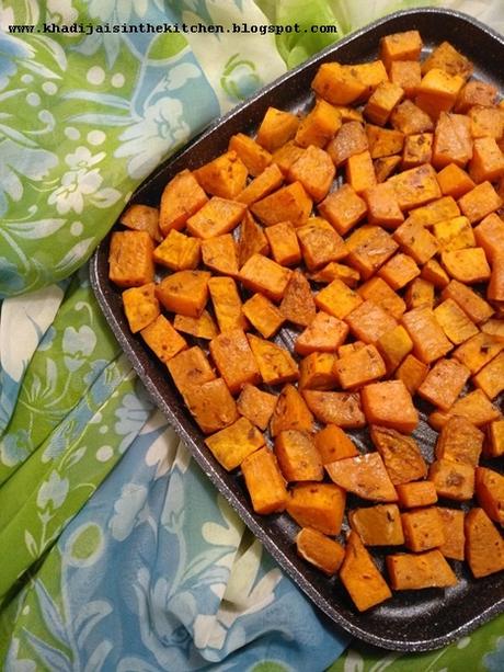 PATATES DOUCES RÔTIES / ROASTED SWEET POTATOES / BATATAS AL HORNO /بطاطا حلوة مشوية في الفرن