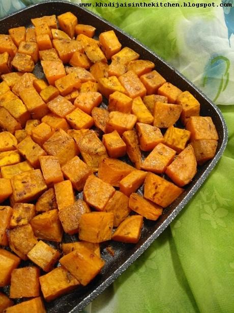PATATES DOUCES RÔTIES / ROASTED SWEET POTATOES / BATATAS AL HORNO /بطاطا حلوة مشوية في الفرن