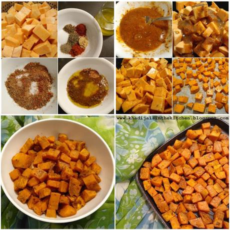 PATATES DOUCES RÔTIES / ROASTED SWEET POTATOES / BATATAS AL HORNO /بطاطا حلوة مشوية في الفرن