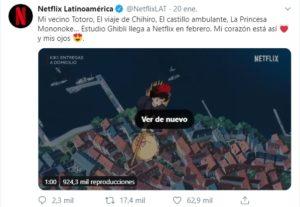 Netflix incluirá las mejores películas de Studio Ghibli en su catálogo