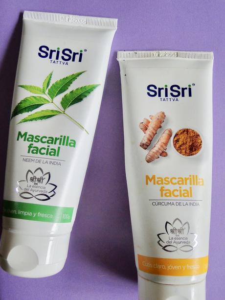 Mascarillas Sri Sri: neem y cúrcuma para una piel radiante.