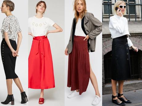 Faldas De Moda Otono Invierno 2017