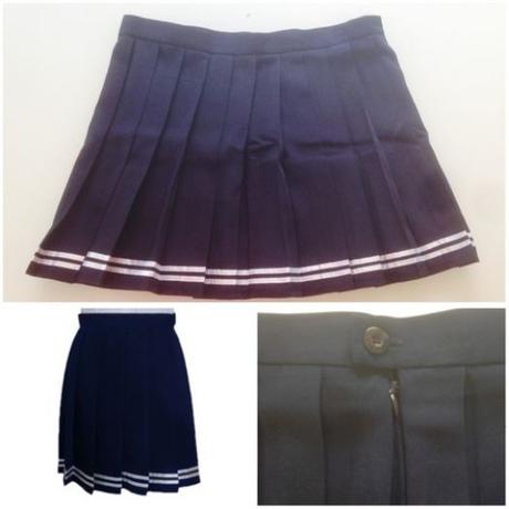 Falda Tablas Gris Nina