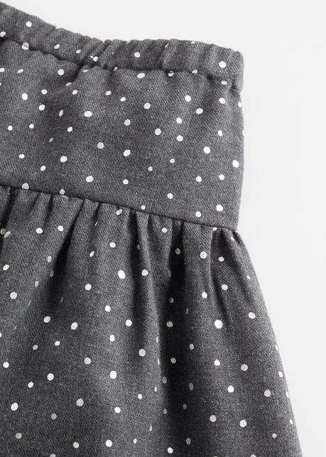 Falda Tablas Gris Nina