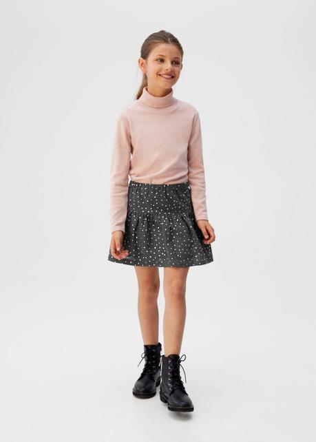 Falda Tablas Gris Nina