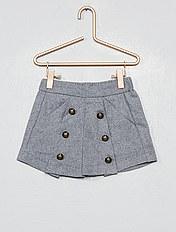 Falda Tablas Gris Nina