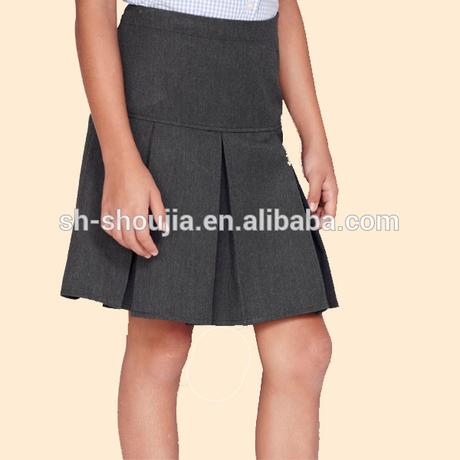 Falda Tablas Gris Nina