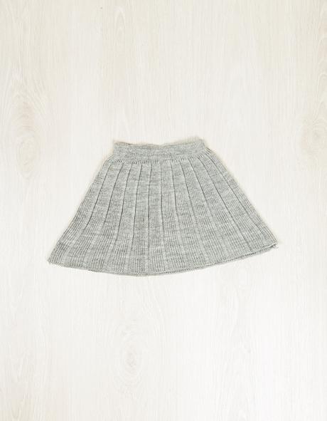 Falda Tablas Gris Nina
