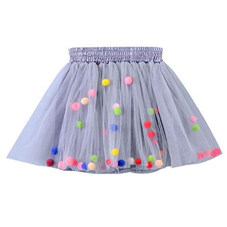 Falda Tablas Gris Nina