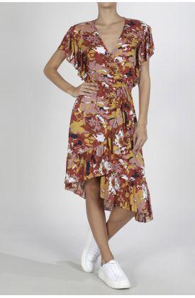 Falda Larga De Flores Con Tenis