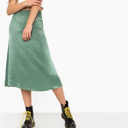 Falda Larga De Flores Con Tenis