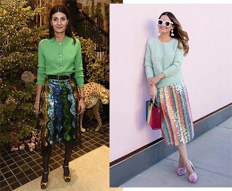 Falda De Lentejuelas De Colores De Zara