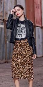Falda Animal Print Leopardo