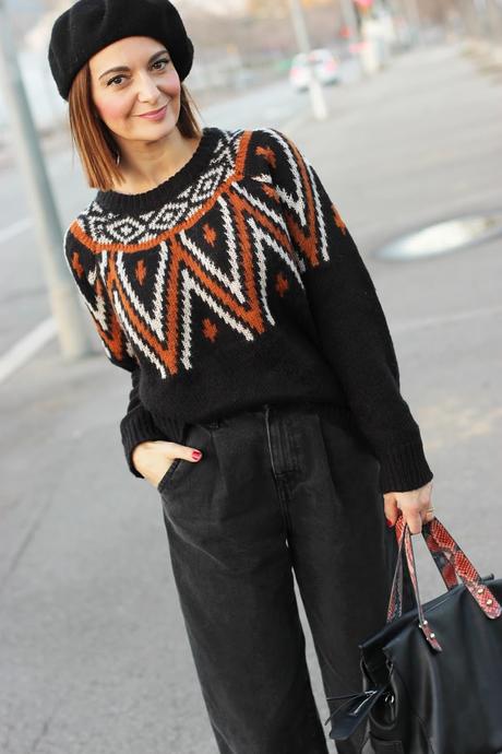 Look con slouchy y boina Look con slouchy y boina