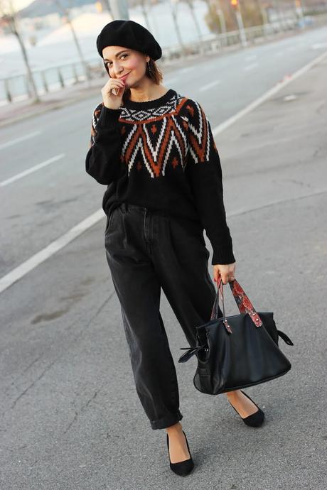 Look con slouchy y boina Look con slouchy y boina