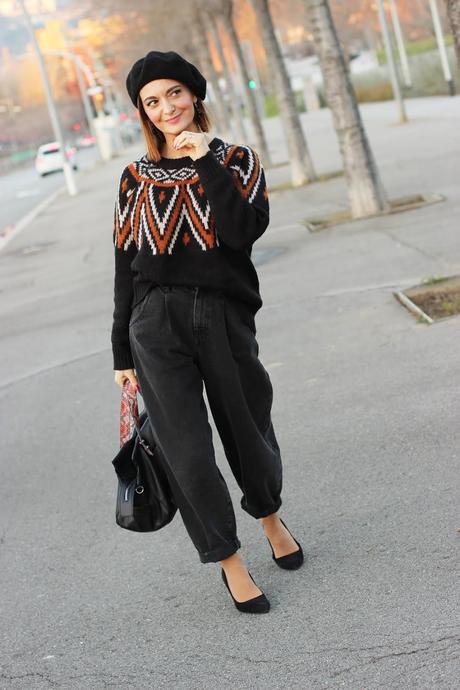 Look con slouchy y boina Look con slouchy y boina