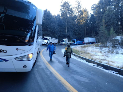 CONTINÚA VIGILANCIA EN NEVADO DE TOLUCA POR BAJAS TEMPERATURAS; RESTRINGEN ACCESO A VISITANTES