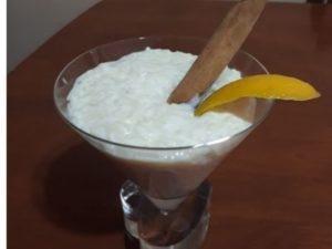 Postre de arroz con leche listo