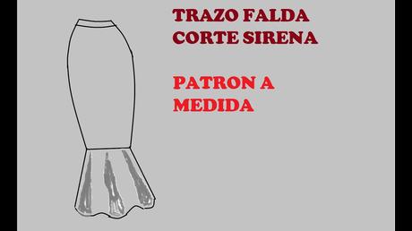 Patron Falda Corte Sirena