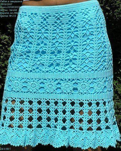 Patrones De Faldas A Crochet Gratis - Paperblog