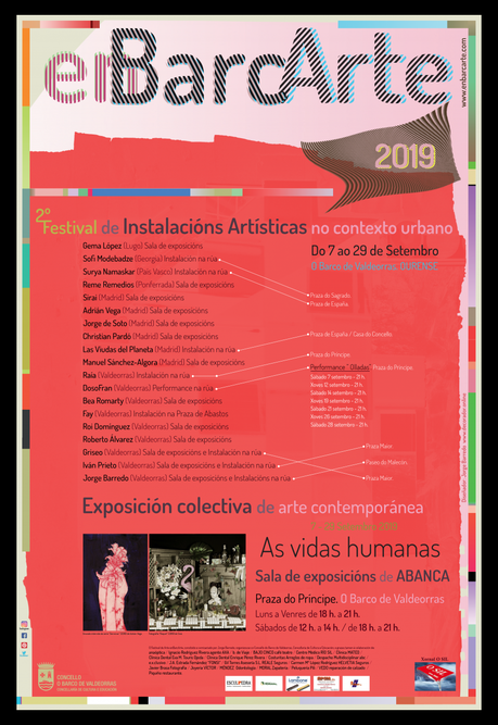 Cartel para el Festival de Instalaciones artísticas enBarcArte 2019