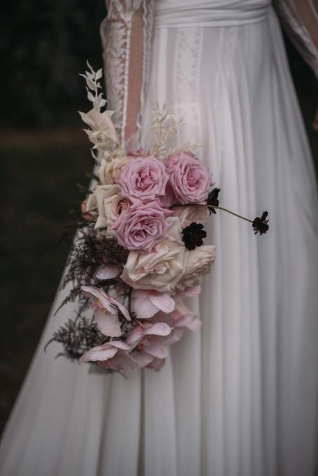 ramo de novia romántico rosas Studio Floral
