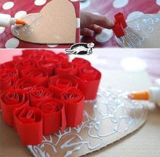 10 Ideas espectaculares de arreglos de san Valentin con papel