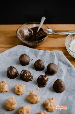Bombones de Mantequilla de Cacahuete
