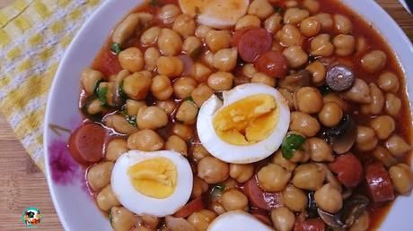 Estofado de ternera con garbanzos