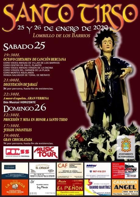 Agenda y planes de ocio para el fin de semana en El Bierzo.  24 al 26 de enero 2020