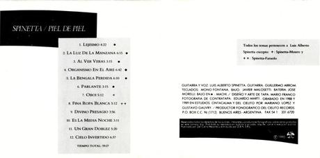 Luis Alberto Spinetta - Piel de Piel (1990)