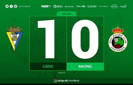 Cádiz 1-0 Racing : LA CRUELDAD PERSIGUE AL RACING
