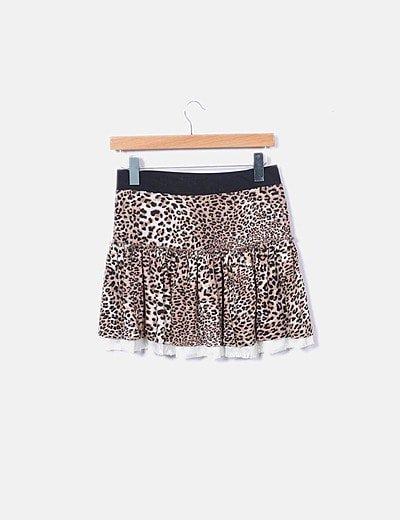 Falda De Leopardo De Zara