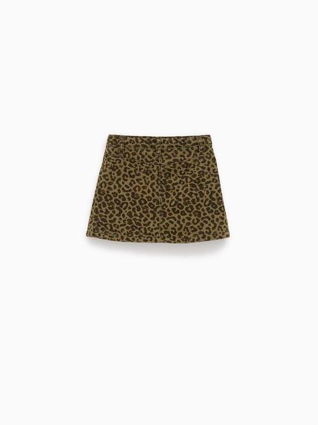 Falda De Leopardo De Zara